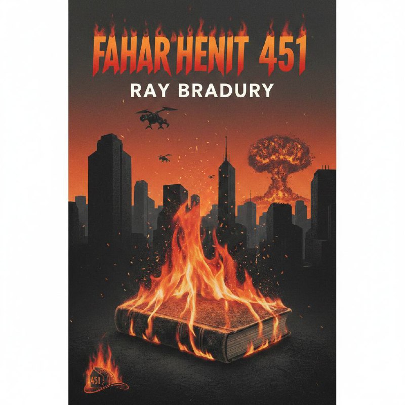 Fahrenheit 451 - Audiolibro - Copertina